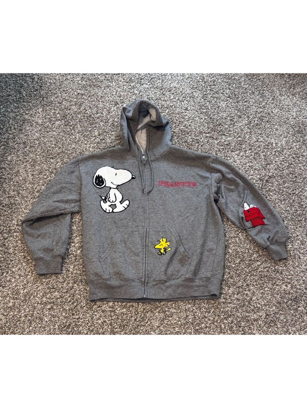 Peanuts Snoopy Full Zip Hoodie – Size Large